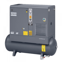 Винтовой компрессор Atlas Copco GX7 10FF на ресивере